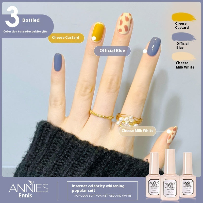 Women's Three-color New Ice Jelly Nude Color Gel Nail Polish Suit