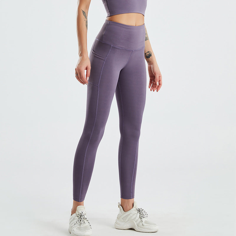 High Waist Hip Raise Stretch Seamless Yoga Pants