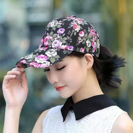 Women's Fashion Casual Floral Baseball Hat