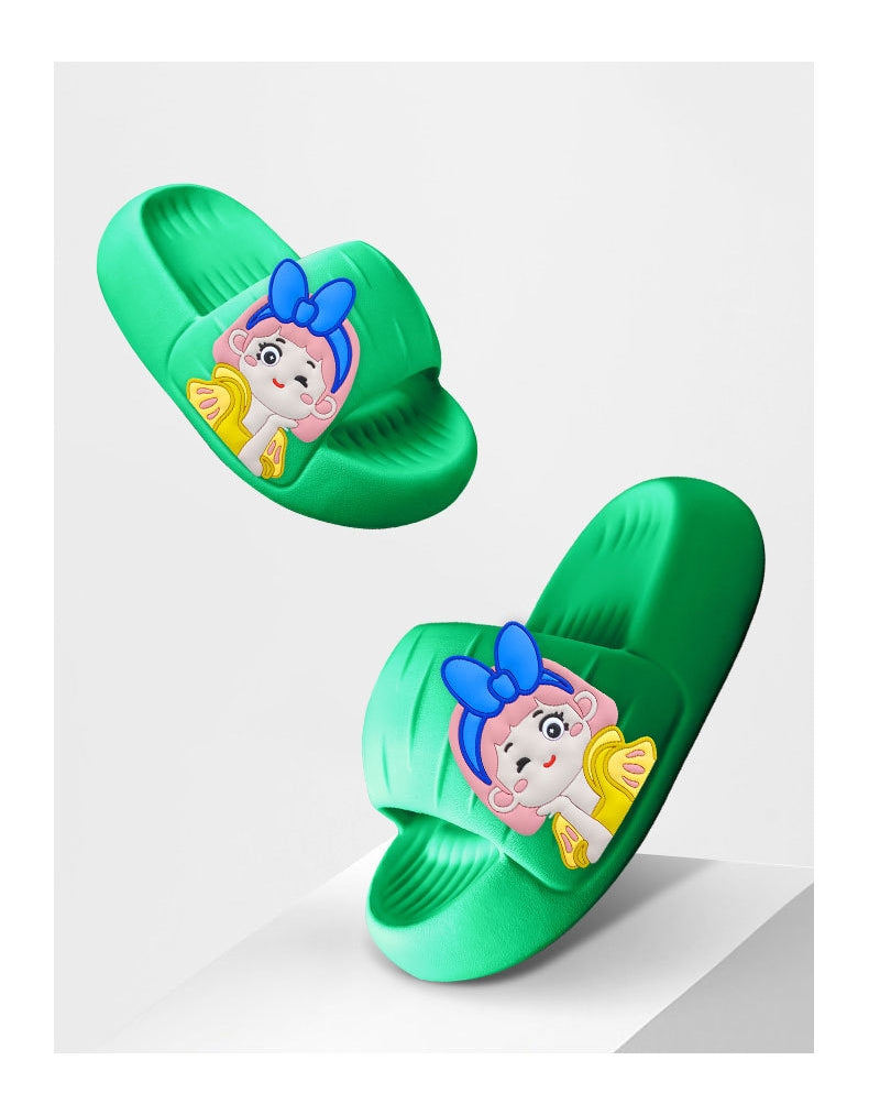 Princess Elsa High-grade Sandals Women's Summer Household Thick-soled Non-slip EVA Slip-on Slippers Women's Outer