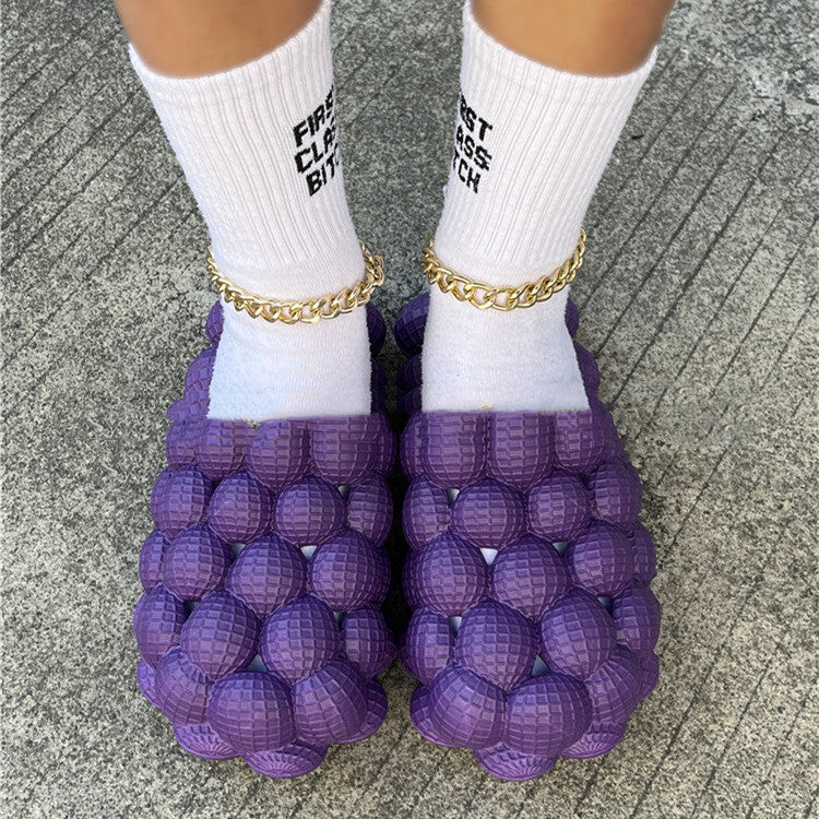 European And American Women Wear Massage Creative Peanut Sandals
