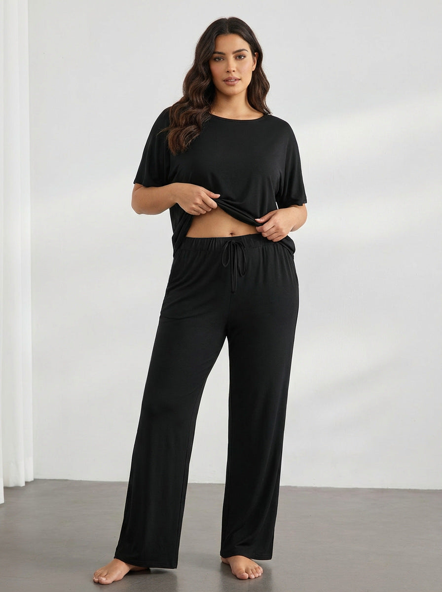 Best-selling Casual Long-sleeve Top And High-waisted Pants Set