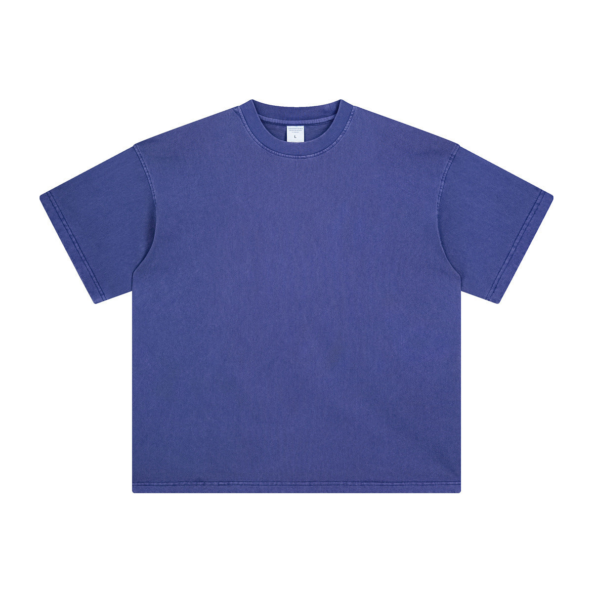 Washed And Worn Dyed Bright White Short Sleeve T-shirt