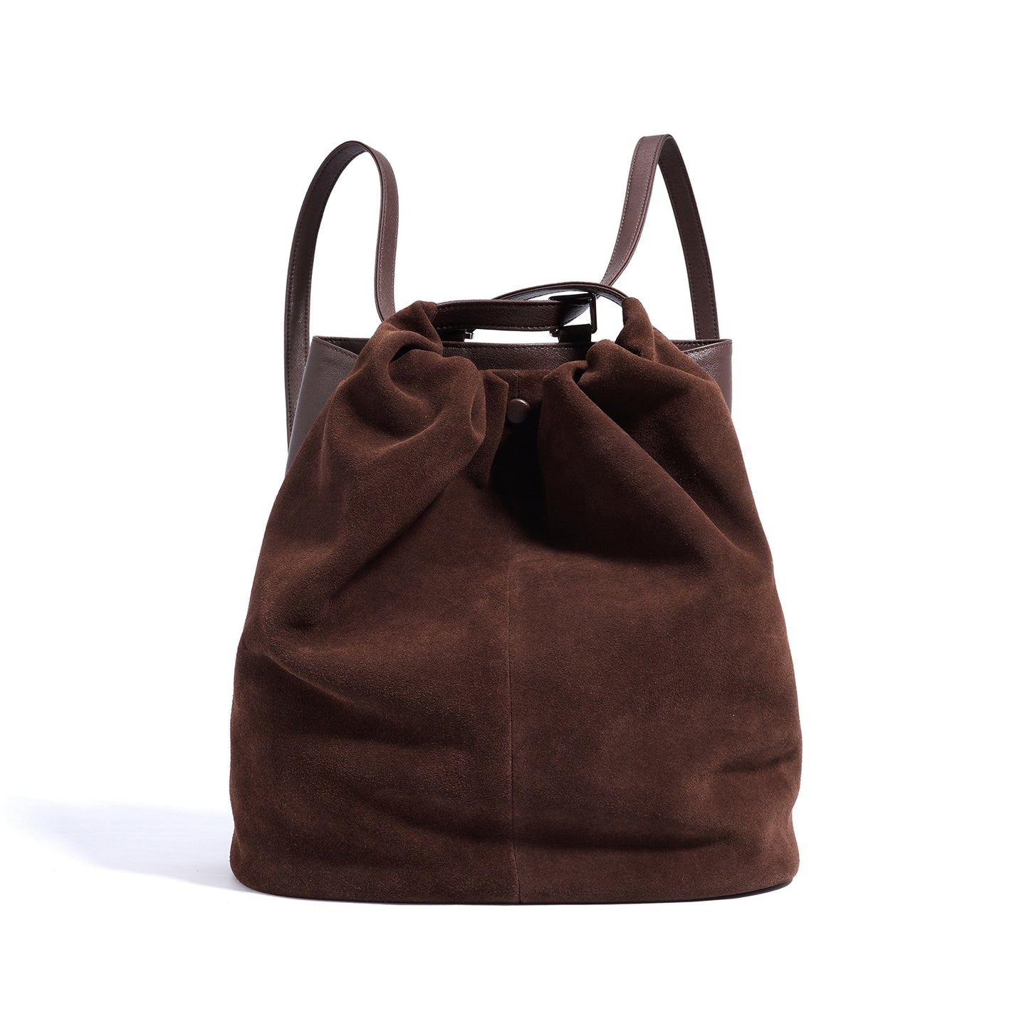 Niche Suede Autumn And Winter High-grade Brown Backpack