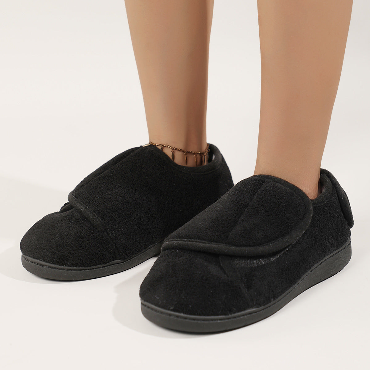 Widened Adjustable High-leg Parents Rehabilitation Cotton Shoes