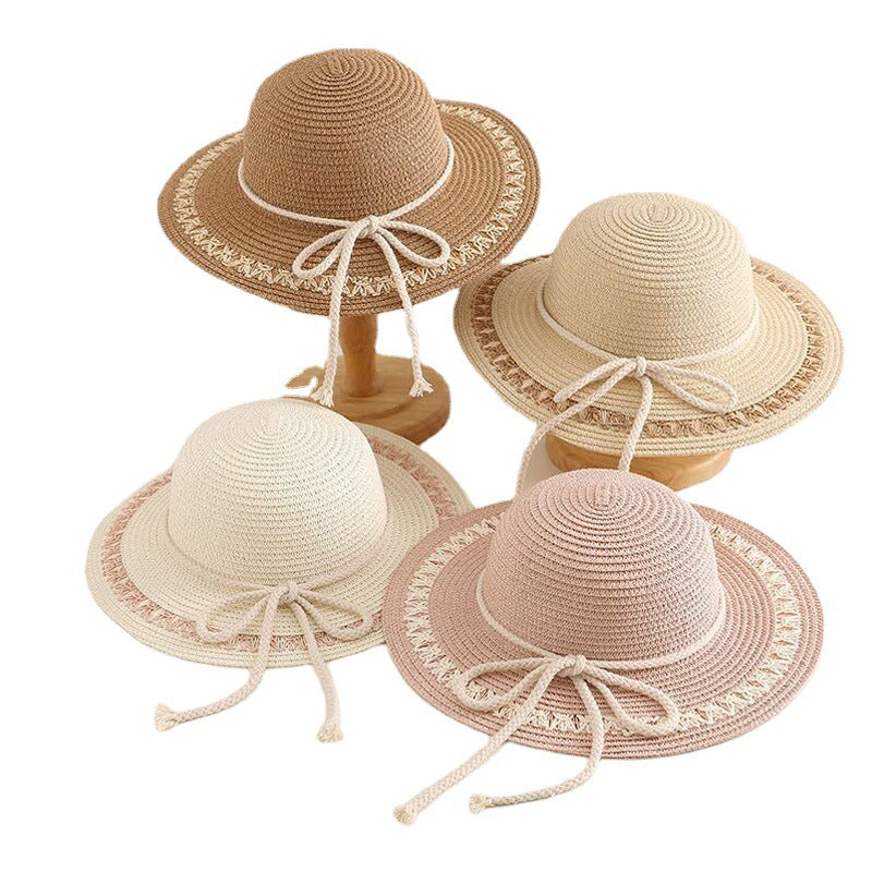 Spring And Summer Outdoor Beach Girl Sunshade Straw Hat Korean Version Of The Big Brim