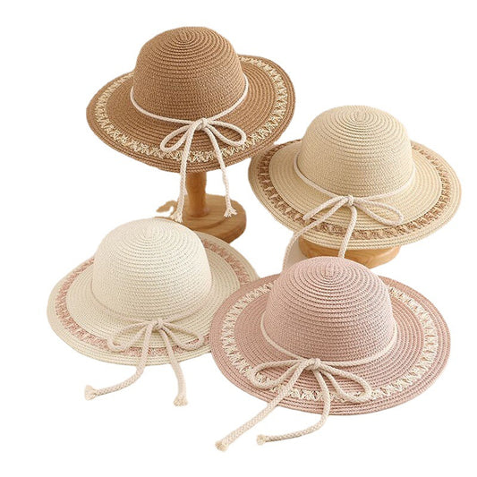 Spring And Summer Outdoor Beach Girl Sunshade Straw Hat Korean Version Of The Big Brim