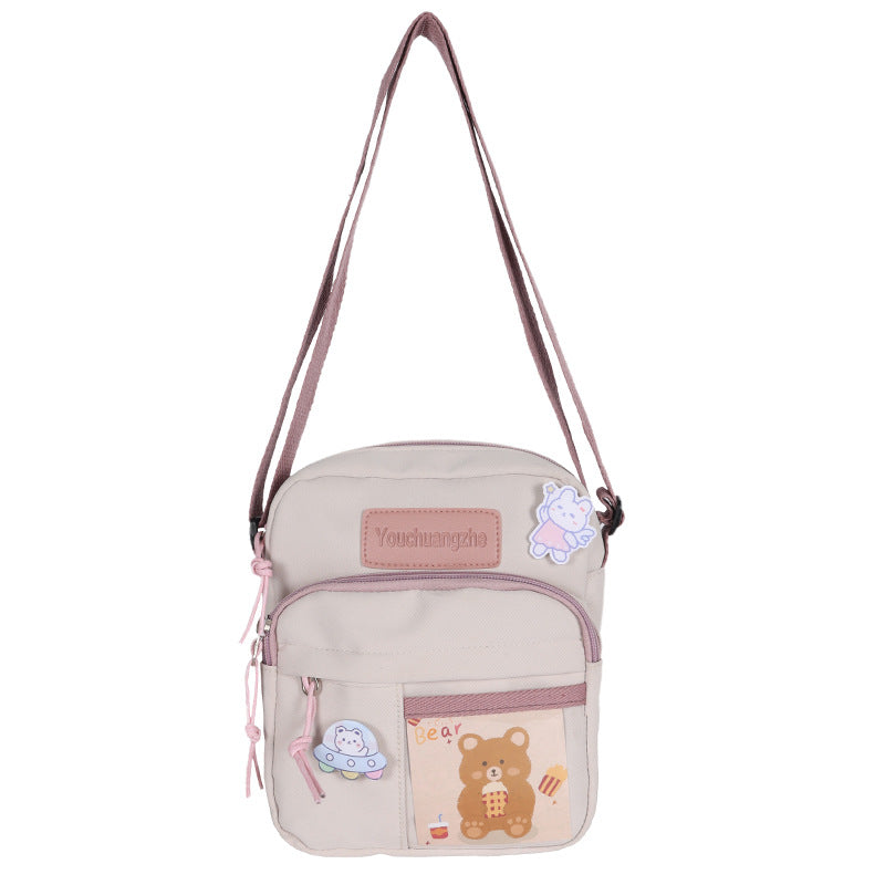 Cute Creative Transparent Student Cross-body Casual Simple Shoulder Bag