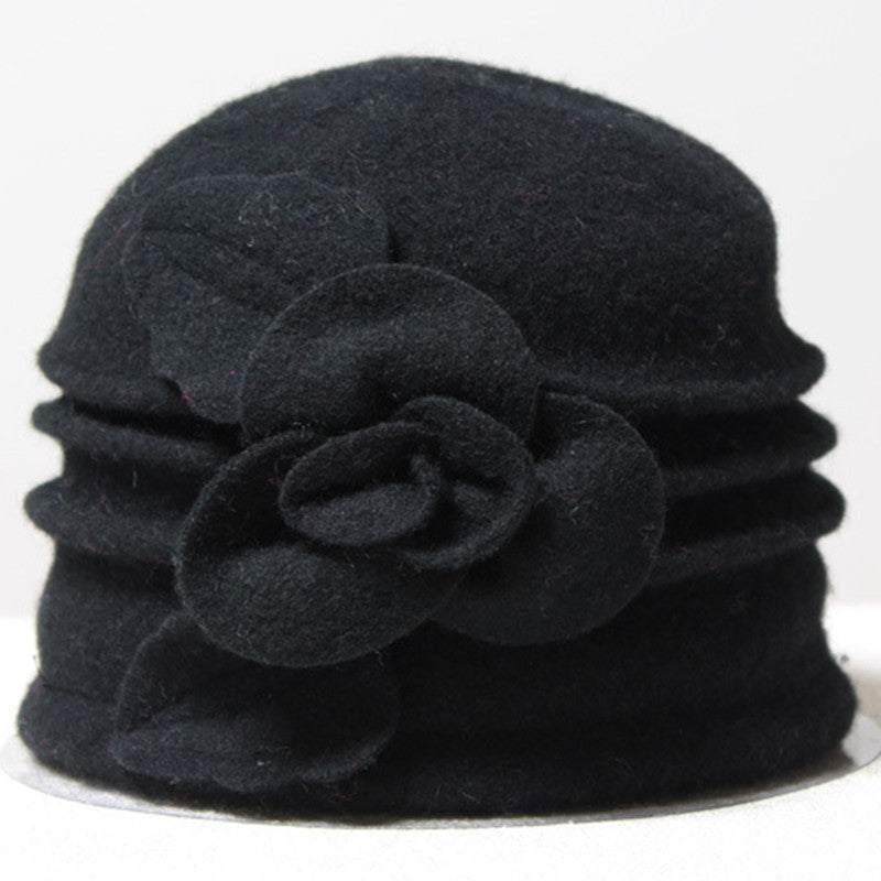 Women's Fashion Solid Color Woolen Hat