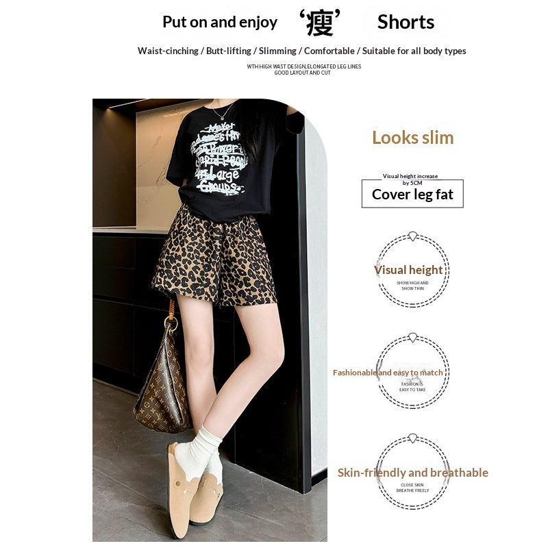 Women's Loose Summer Drapey Straight-Cut Cropped Pants
