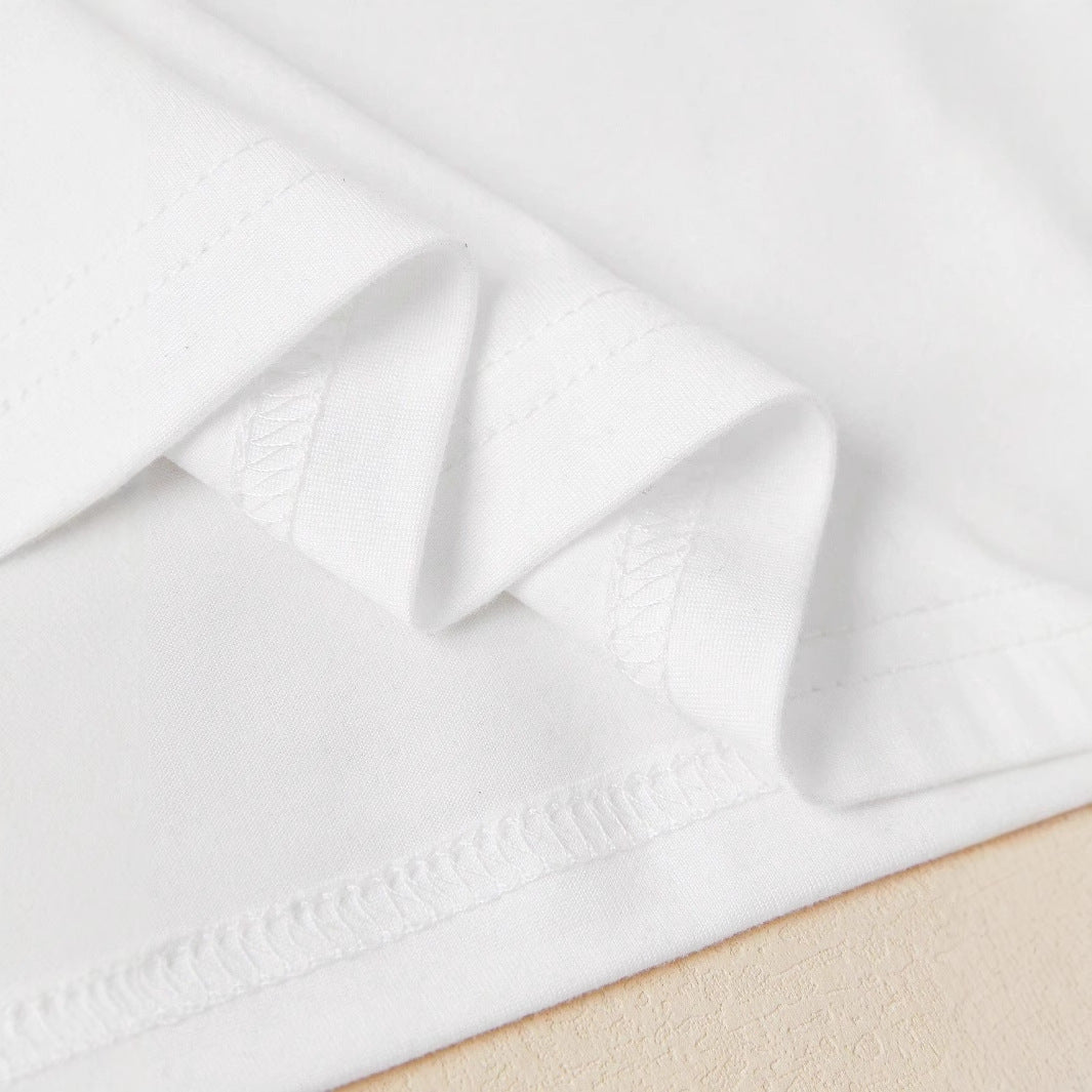American-style Slim-fit Cropped Short-sleeve Top