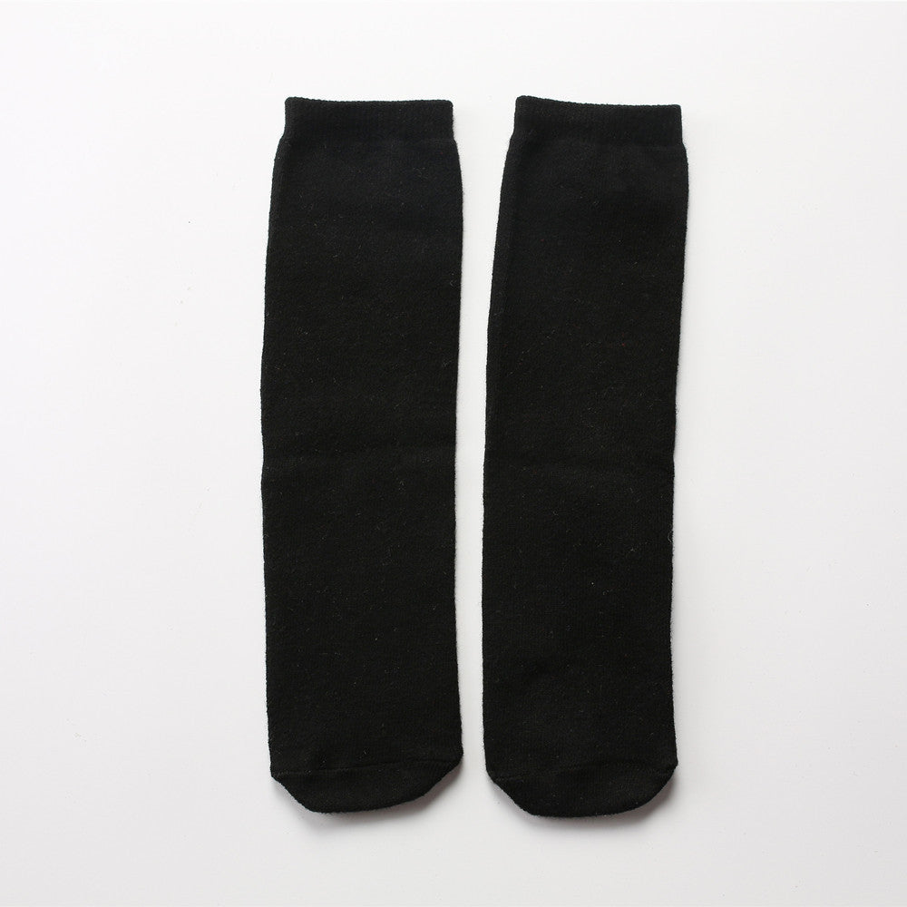 Solid Color Middle Tube Bright Color College Style Parent-child Socks