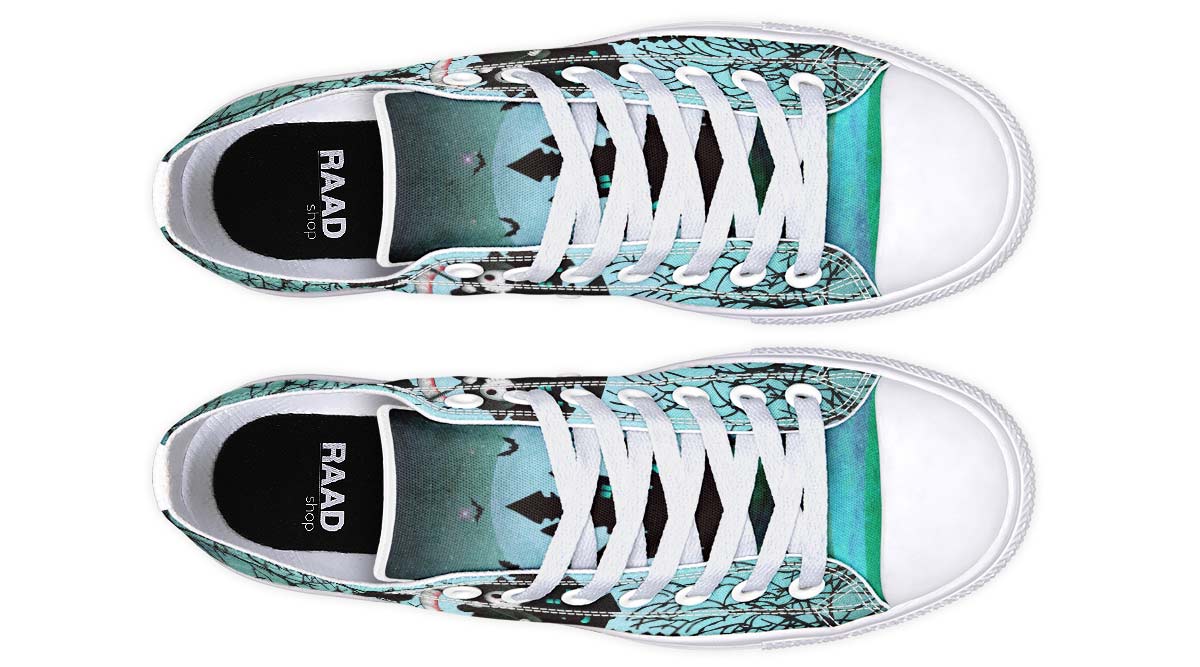 Fashion Print Couple Low-Top Canvas Shoes