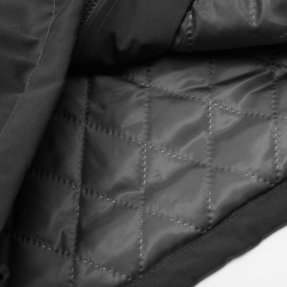 Heavy Coat With Irregular Zip Pockets