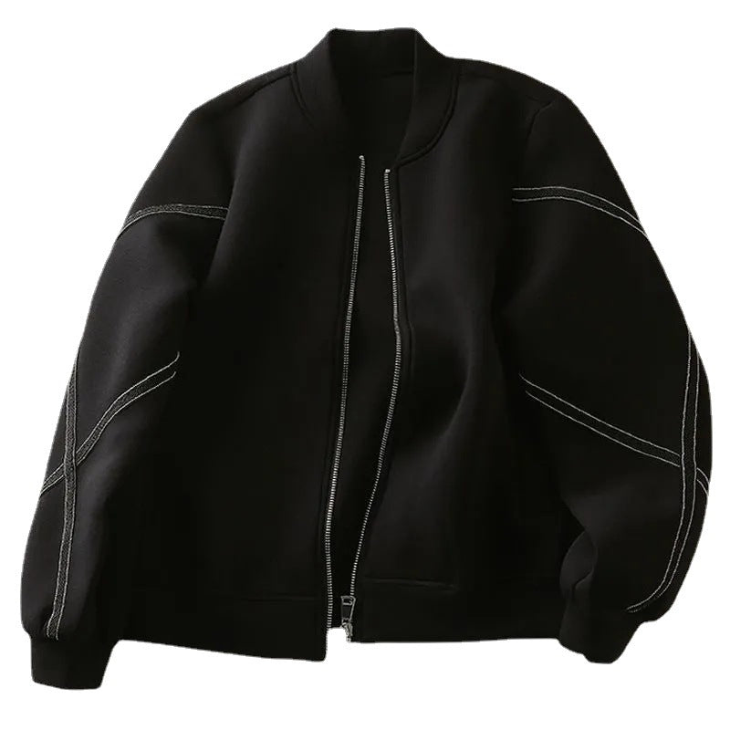 Retro Fashion All-match Loose Jacket Baseball Uniform Top