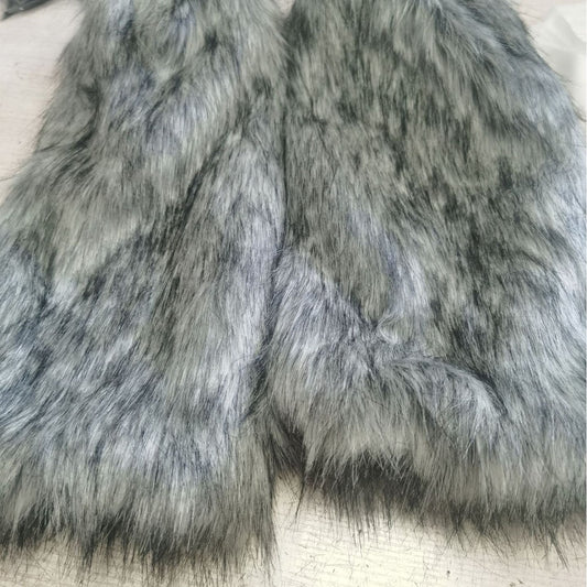 Fur Boot Cover Grass Short Fur Foot Sock