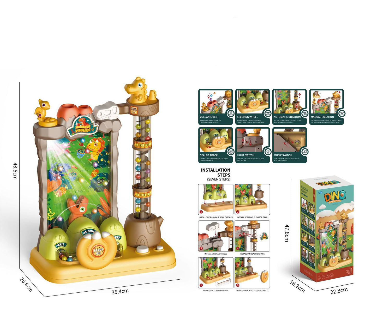 Children's Board Game Toy Dinosaur Bean Parent-child Interaction