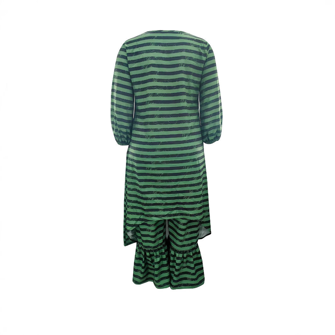 Women's Irregular Pleated Wide-Leg Pants Set