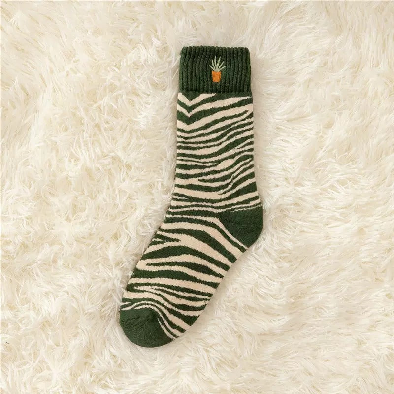 Autumn And Winter New Socks Women's Thickened Fleece-lined Warm