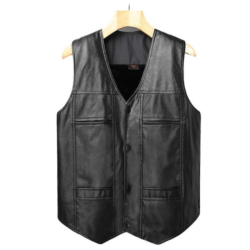 Mens Winter Fleece Lined Vest With Pockets