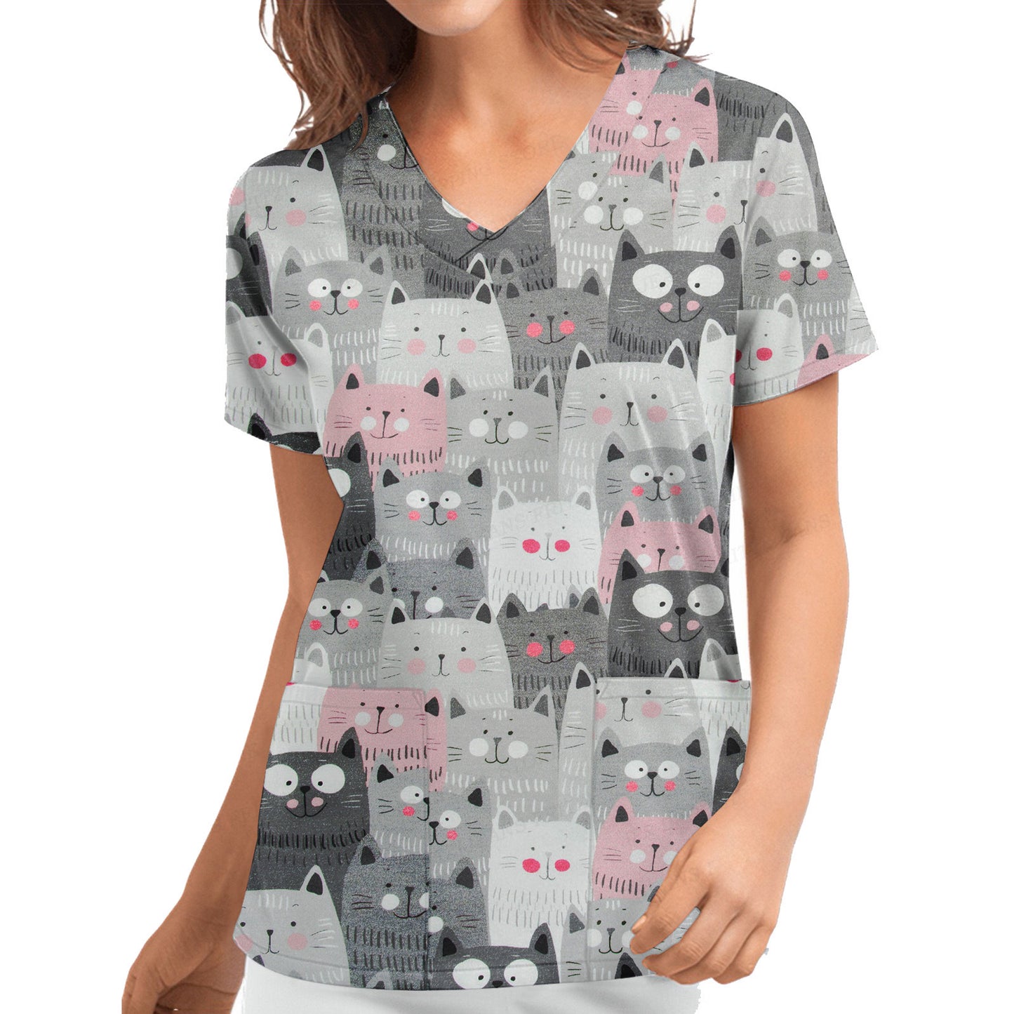3DV Collar Comfort And Casual Cloth For Nursing Workers