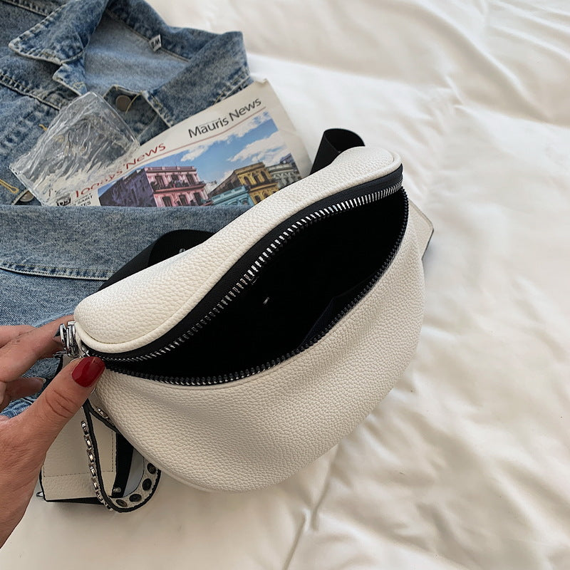 Women's Fashion Simple Solid Color Single Shoulder Crossbody Bag