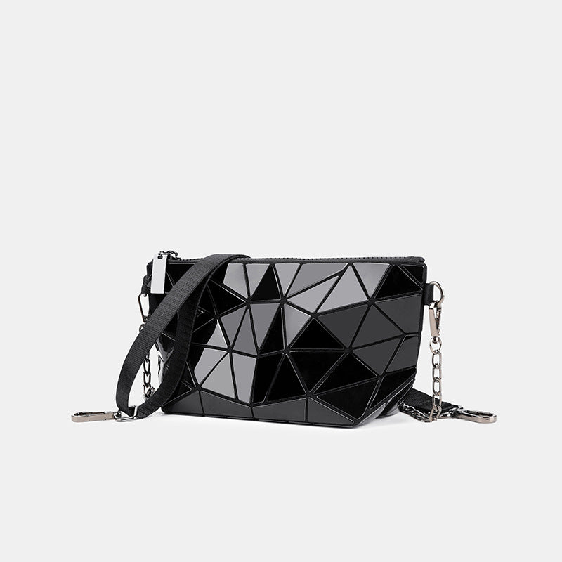 Women's Fashion Geometric Lattice Shoulder Crossbody Bag