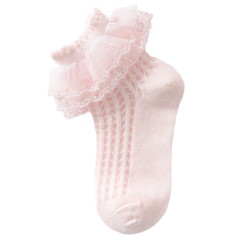 Lace Girls' Summer Thin Socks