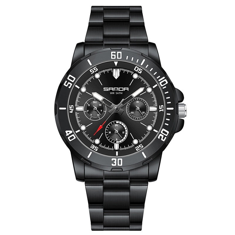 Multifunctional Waterproof Quartz Watch For Men