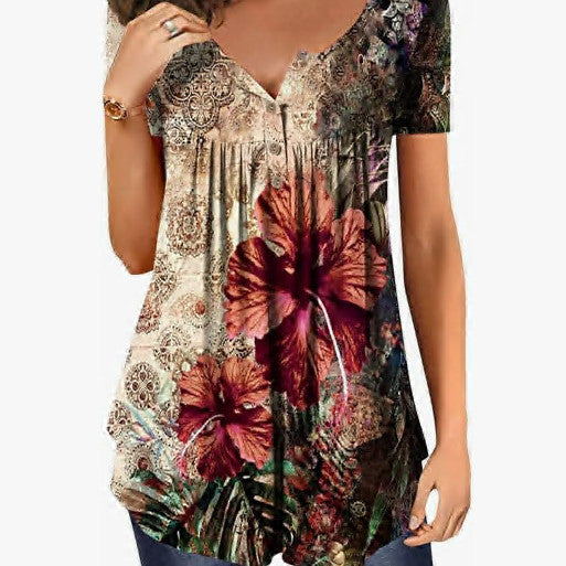 Women's Printed 3D Summer T-shirt
