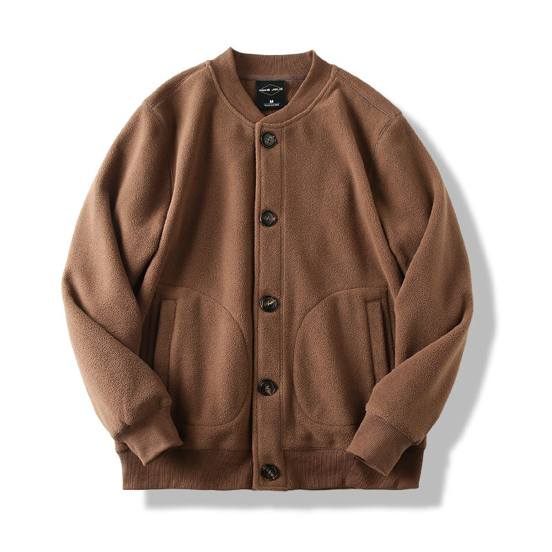 Double Sided Polar Fleece Solid Color Long Sleeve