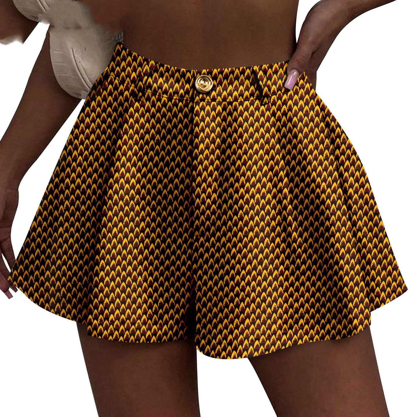 Dobbeltsidet print batikshorts