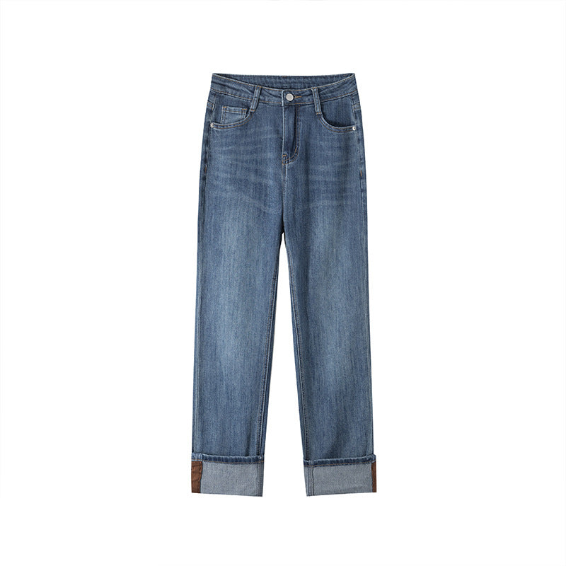 Slimming Tall And Small High Waist Drainpipe Pants