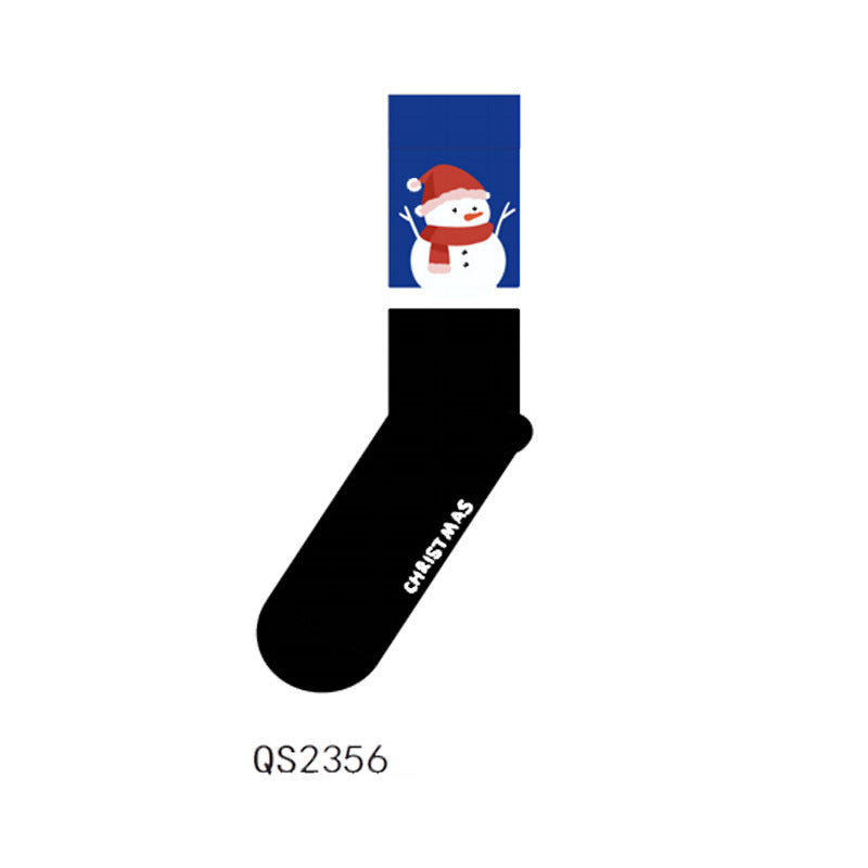 Christmas Blue Minimalist Elk Christmas Stockings