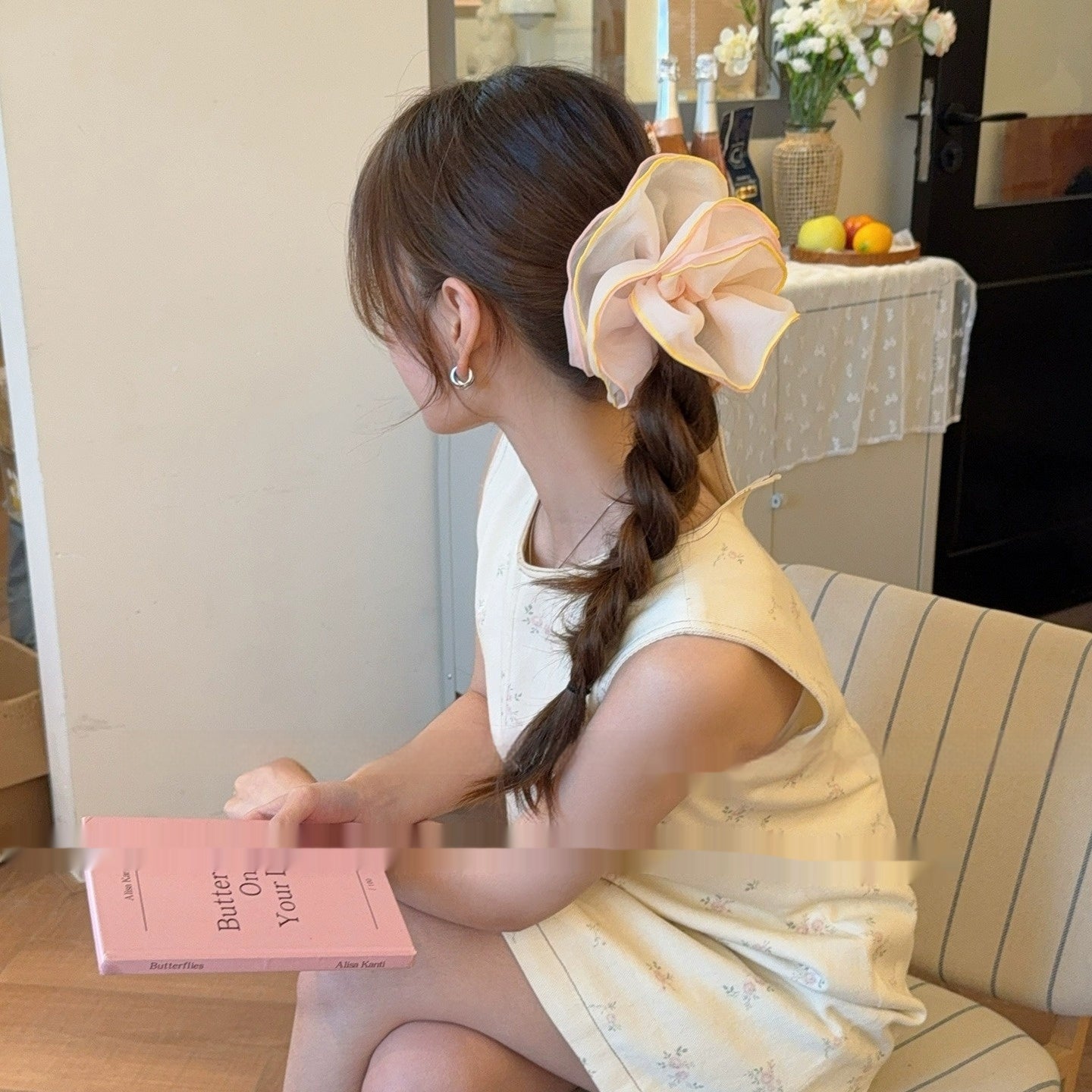 Summer Refreshing Contrast Color High-end Rubber Band Female Hair Accessories