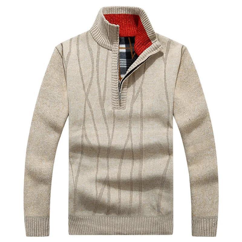 Men's Casual Pullover Half-zip Sweater