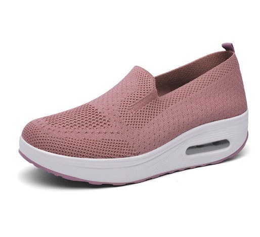 Mesh Air Cushion Gåsko til Damer Med Tykke Såler