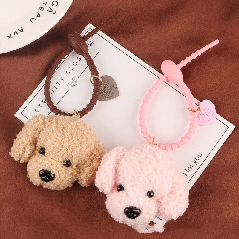 CharmCute Teddy Dog Soft Rubber Keychain Pendant Creative