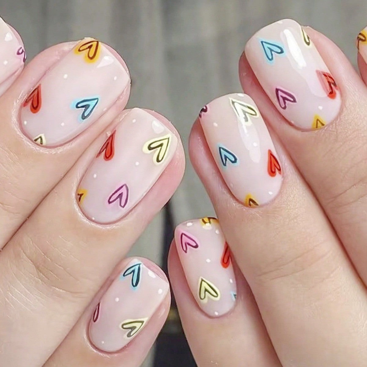 Women's European, American And French Style Pieces Fake Nail Patch