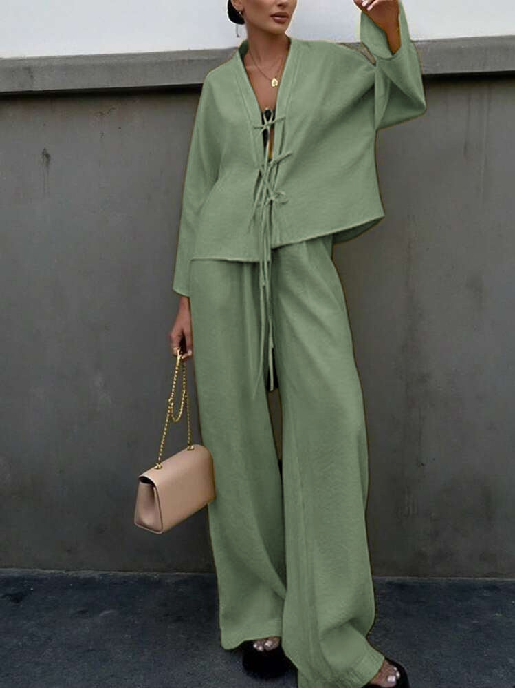 Women's Fashion SpringAutumn New Style High-end Shirt Pants Casual Suit
