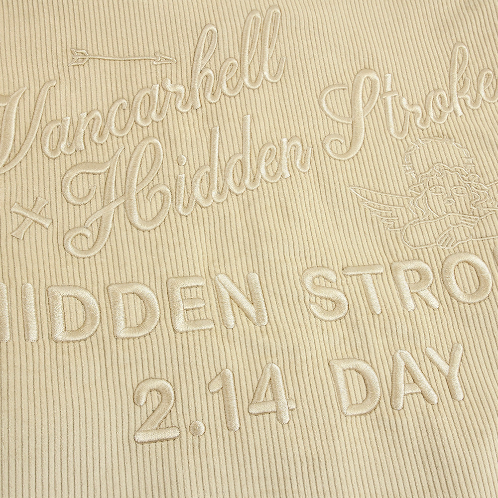 American Street Embroidered Letters Loose Jacket Coat