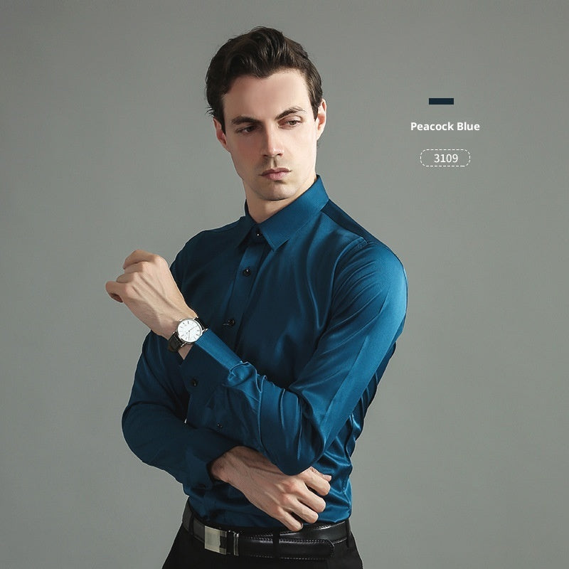 Casual Four-Way Stretch Long Sleeve Shirt
