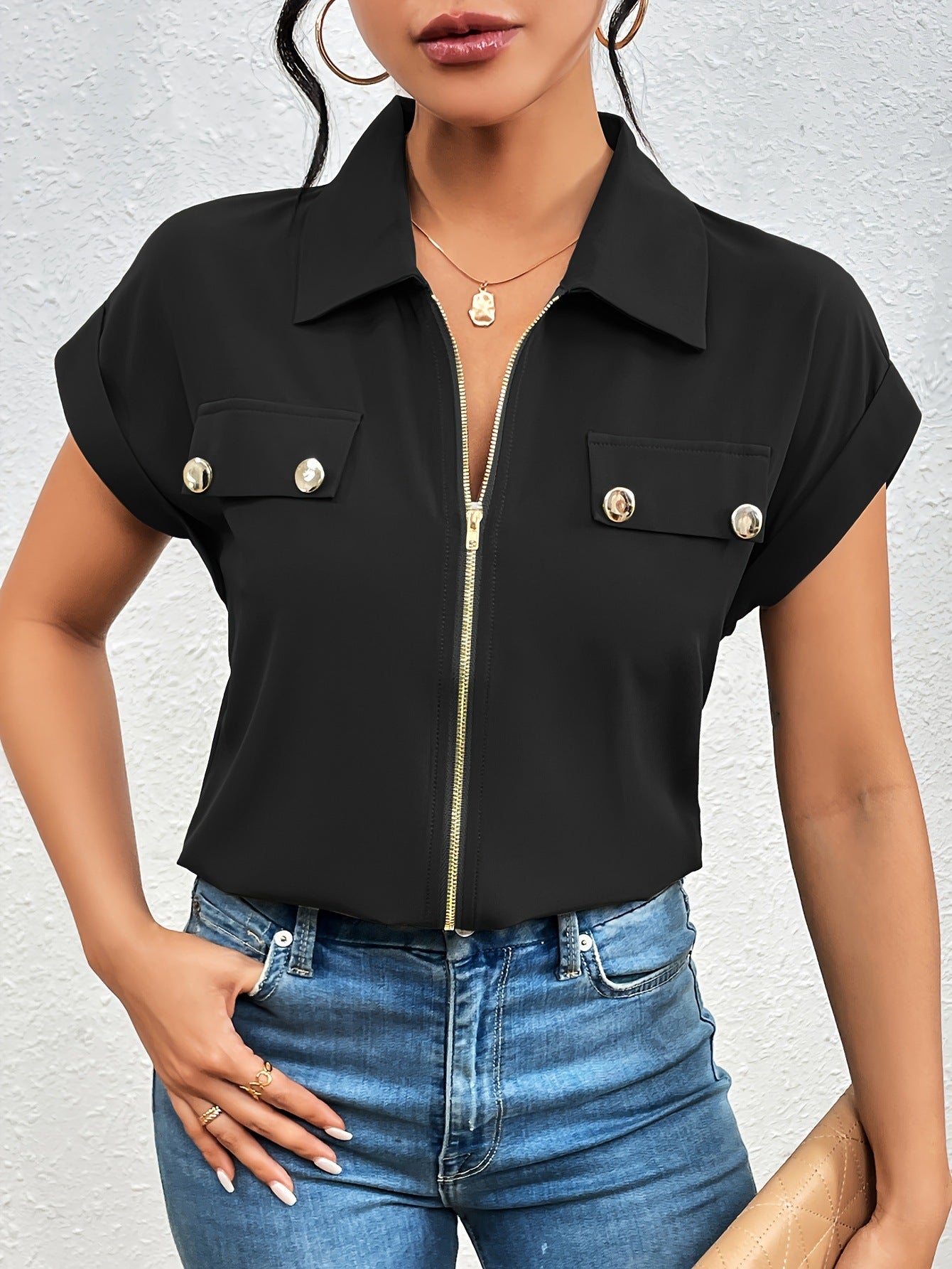 Women's Elegant And Chic Lapel Shirt