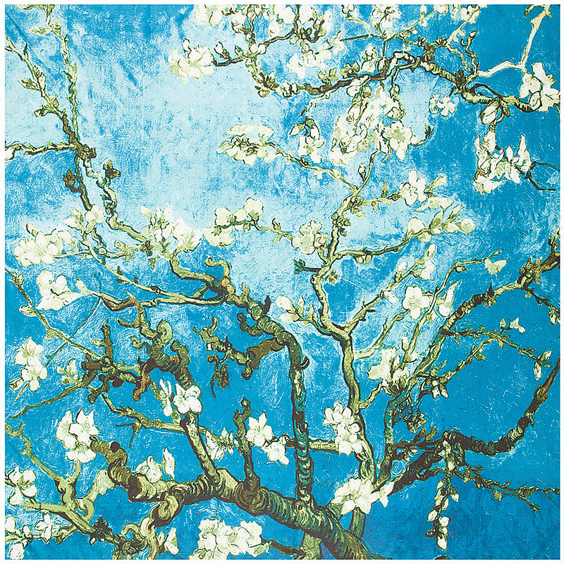 Floral Carriage Twill Large Square Silk Scarf Sunscreen Shawl