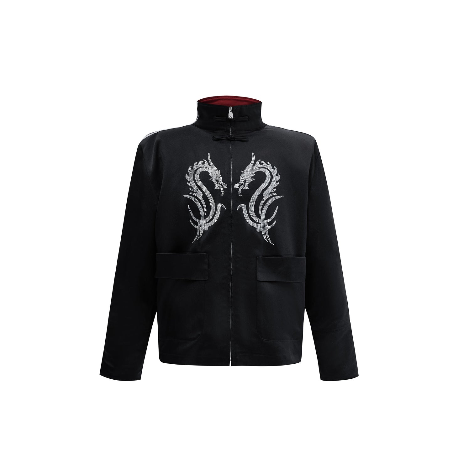 Stand Collar Buckle Jacket Coat