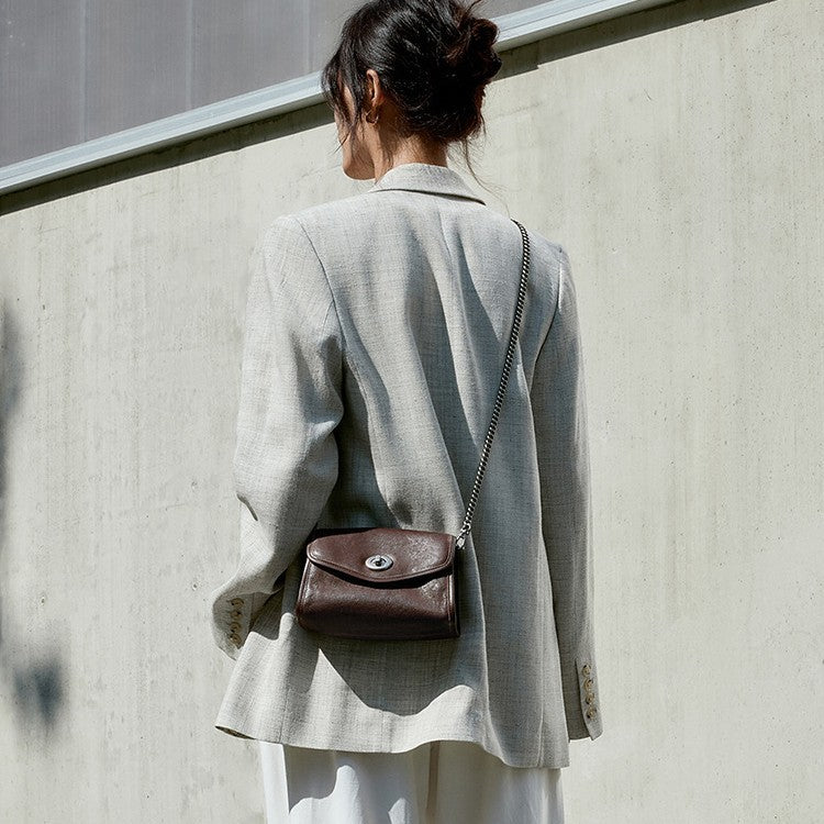 Envelope Package Women's Chain Leather Messenger Bag