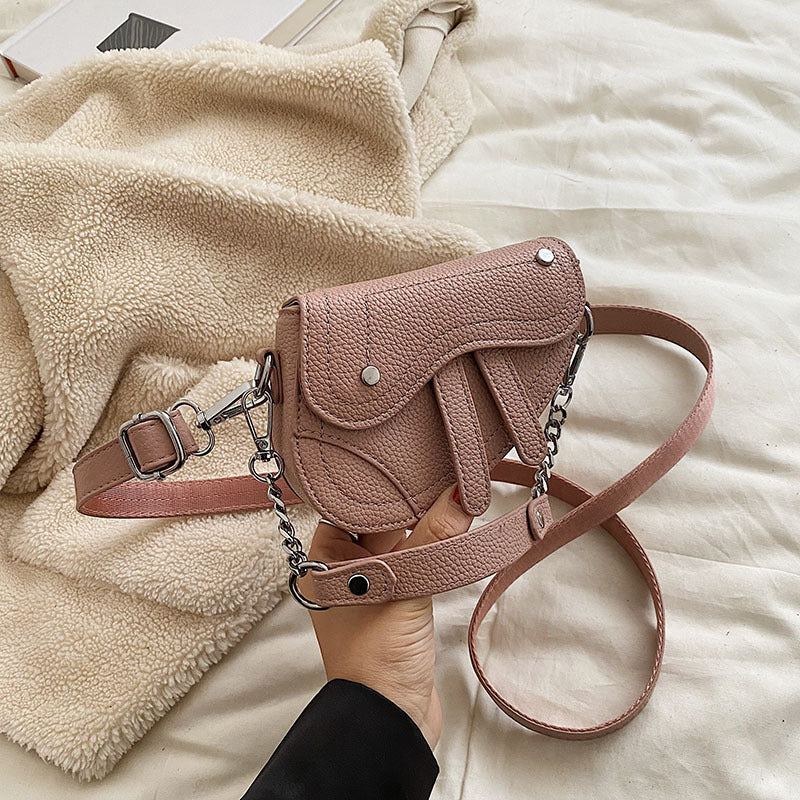Mini Children's Women's Portable Crossbody Concave Shape Bag