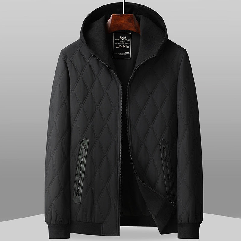Men's Autumn And Winter Thickening Jacket Hooded