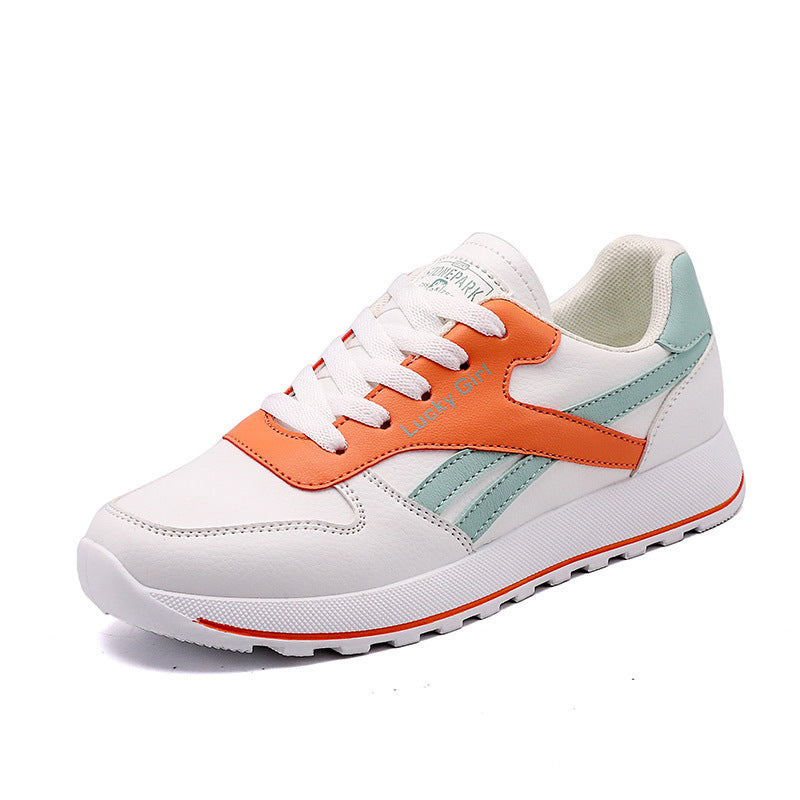 Kvinders nye åndbare sneakers med tyk sål i mesh, der passer til alt
