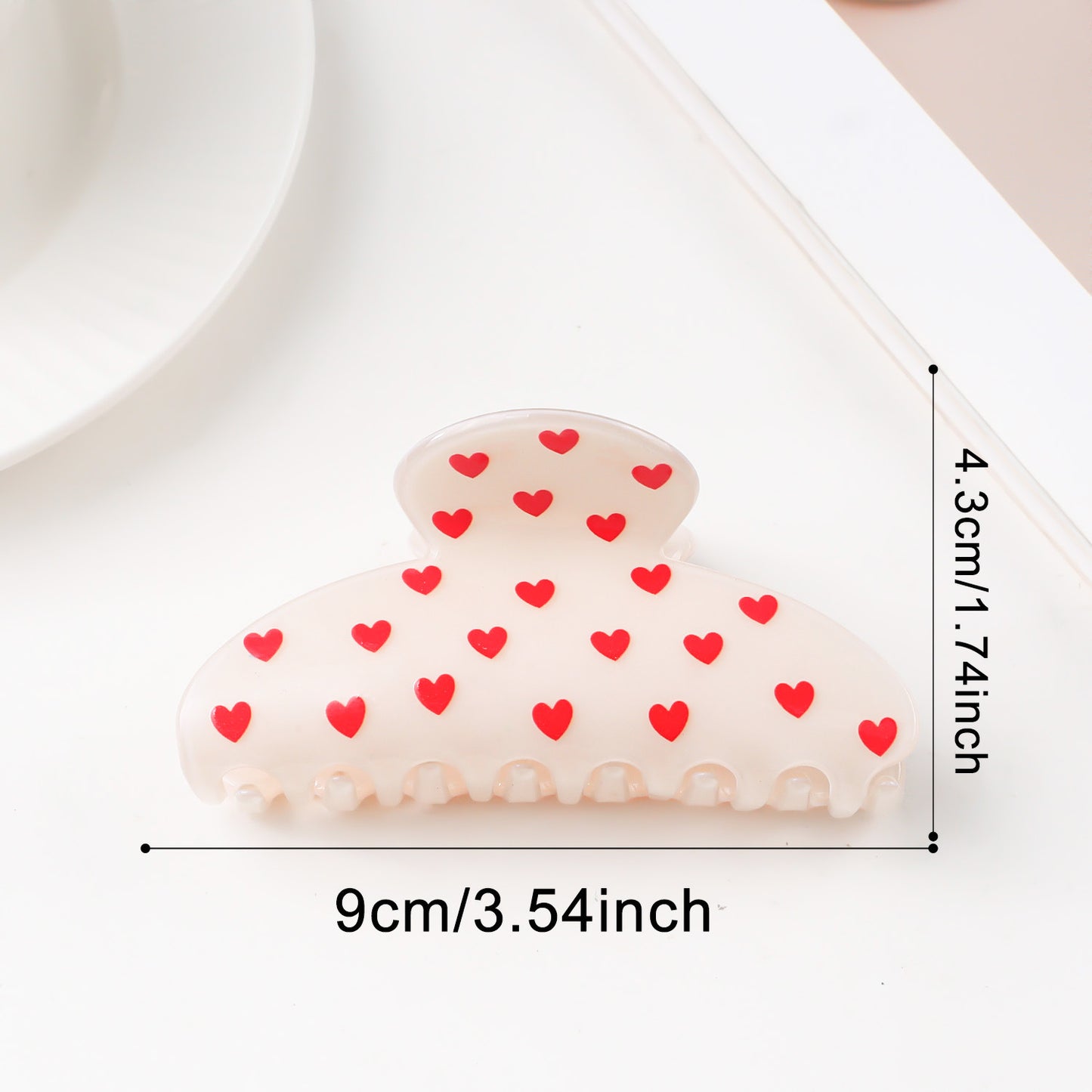 Valentine's Day Heart Shaped Versatile Hair Accessory Shark Clip